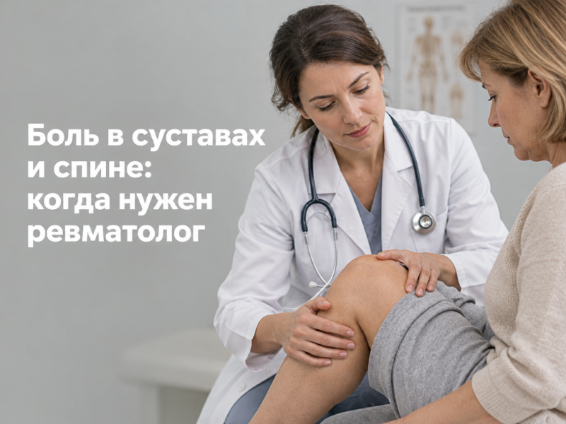 Боль в суставах и спине: когда нужен ревматолог